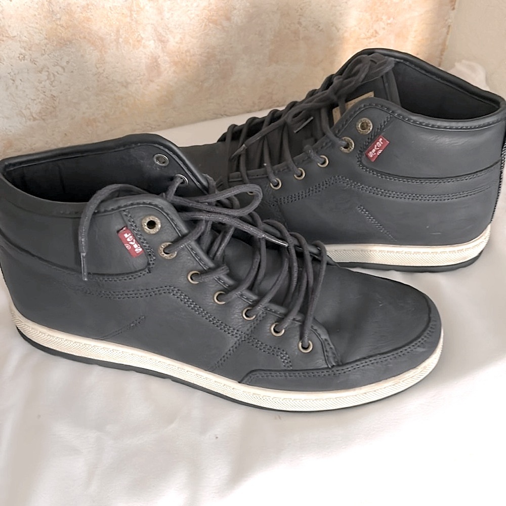 Levi's Mens Stanton Chukka Athletic Sneaker Shoe 11 Comfort Navy Blue Lace Up